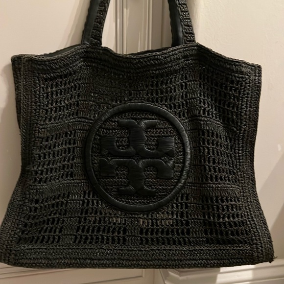 Tory Burch Ella Large Crochet Tote Bag - Picture 1 of 5